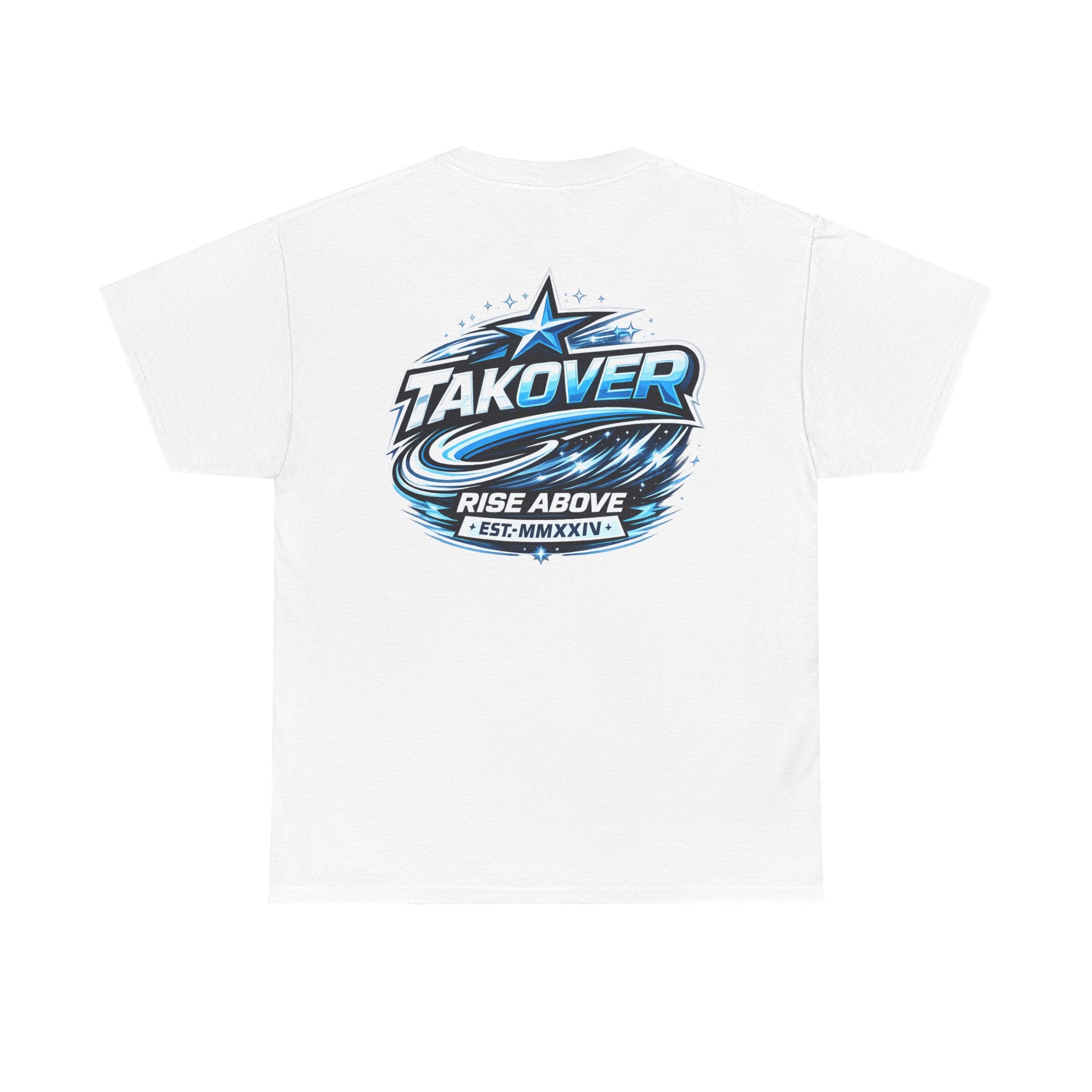 Takover 'Rise Above' Graphic Tee — White Crewneck