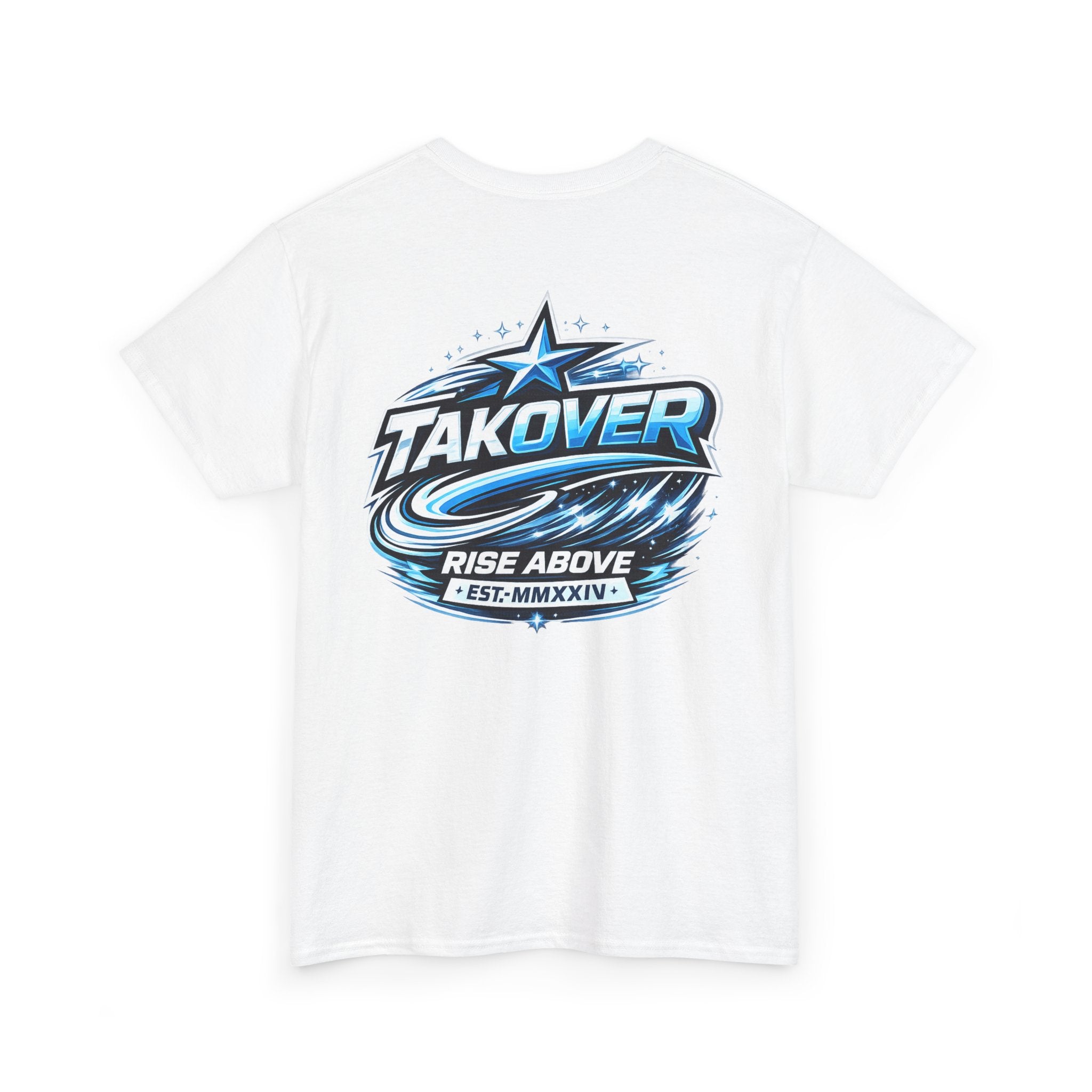Takover 'Rise Above' Graphic Tee — White Crewneck